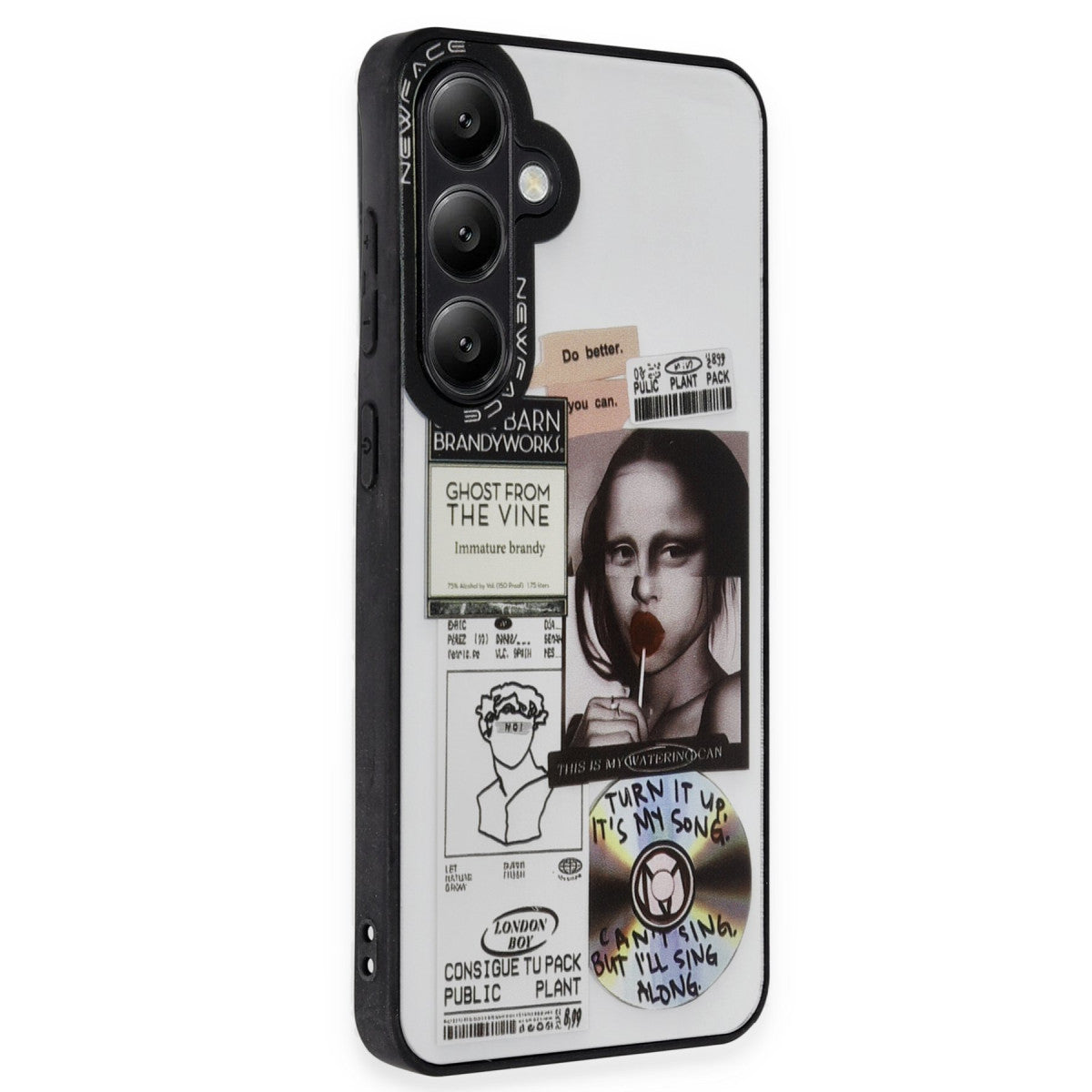 Newface Samsung Galaxy A05S Kılıf Mirror Desenli Kapak - Mirror
