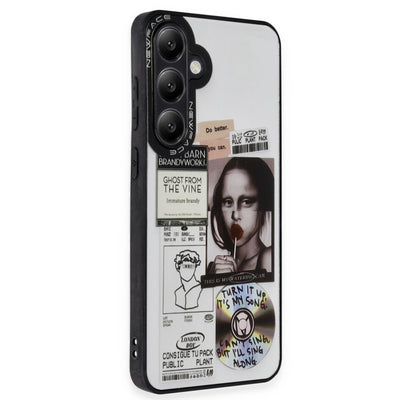 Newface Samsung Galaxy A05S Kılıf Mirror Desenli Kapak - Mirror