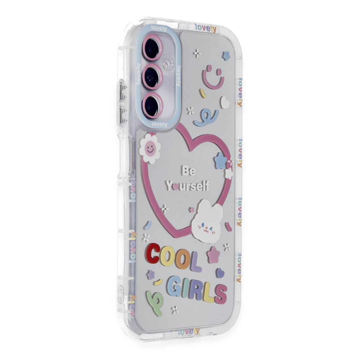 Newface Samsung Galaxy A05S Kılıf Reflexion Desenli Kapak