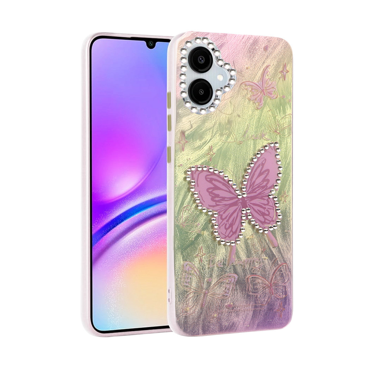 Newface Samsung Galaxy A06 Kılıf Blade Aynalı Desenli Kapak