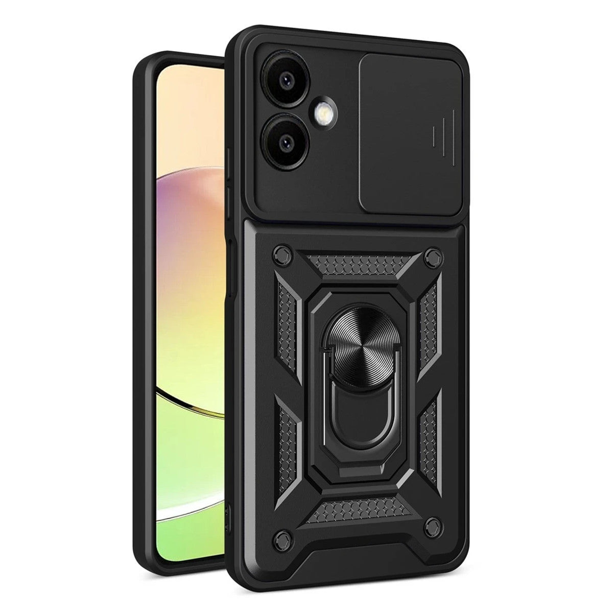 Newface Samsung Galaxy A07 4G Pars Lens Yüzüklü Silikon