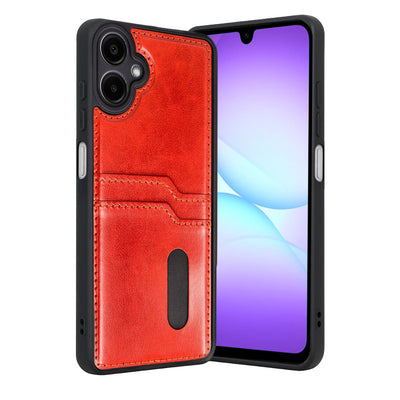 Newface Samsung Galaxy A07 4G Sara Kartvizitli Deri Kılıf