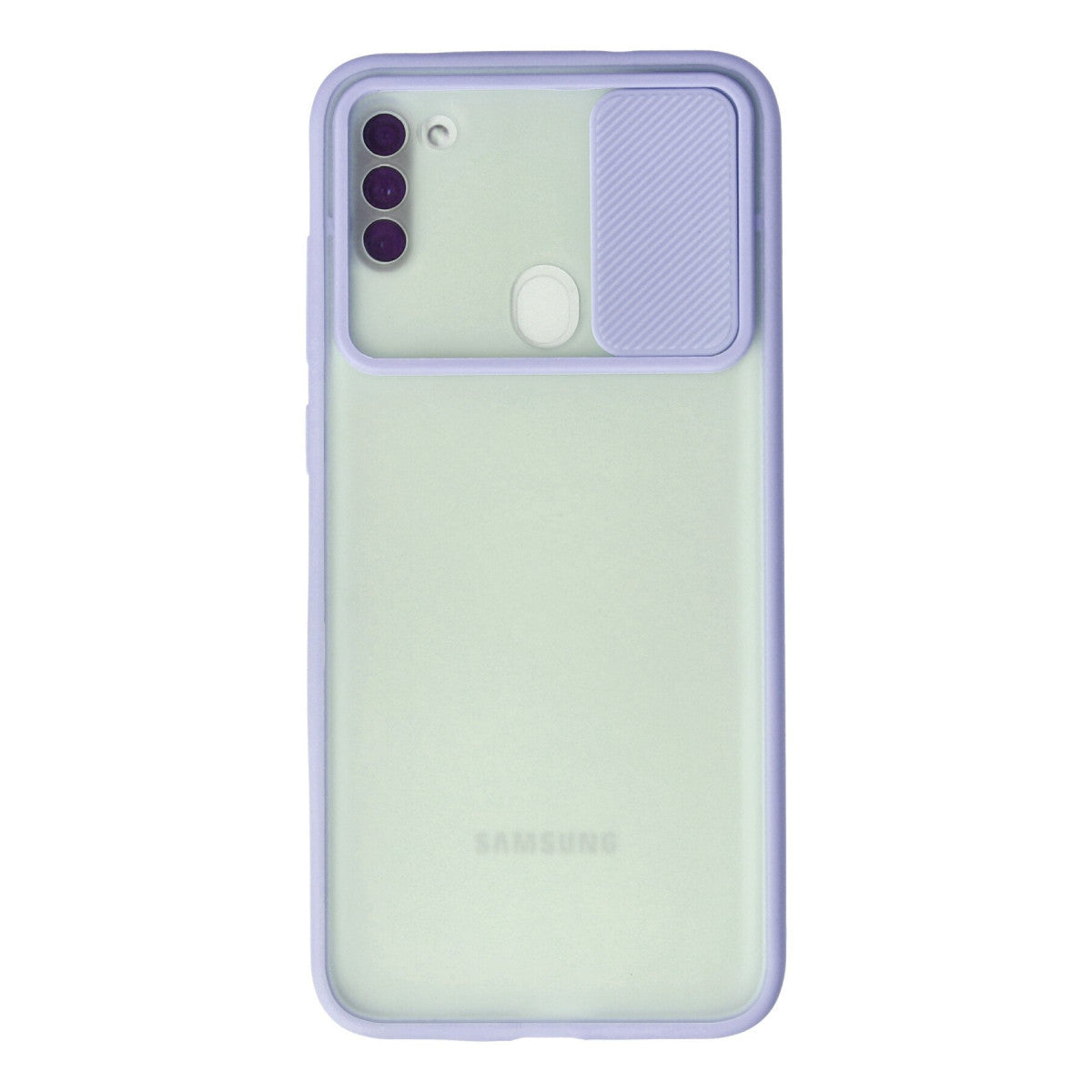 Newface Samsung Galaxy A11 Kılıf Palm Buzlu Kamera Sürgülü Silikon