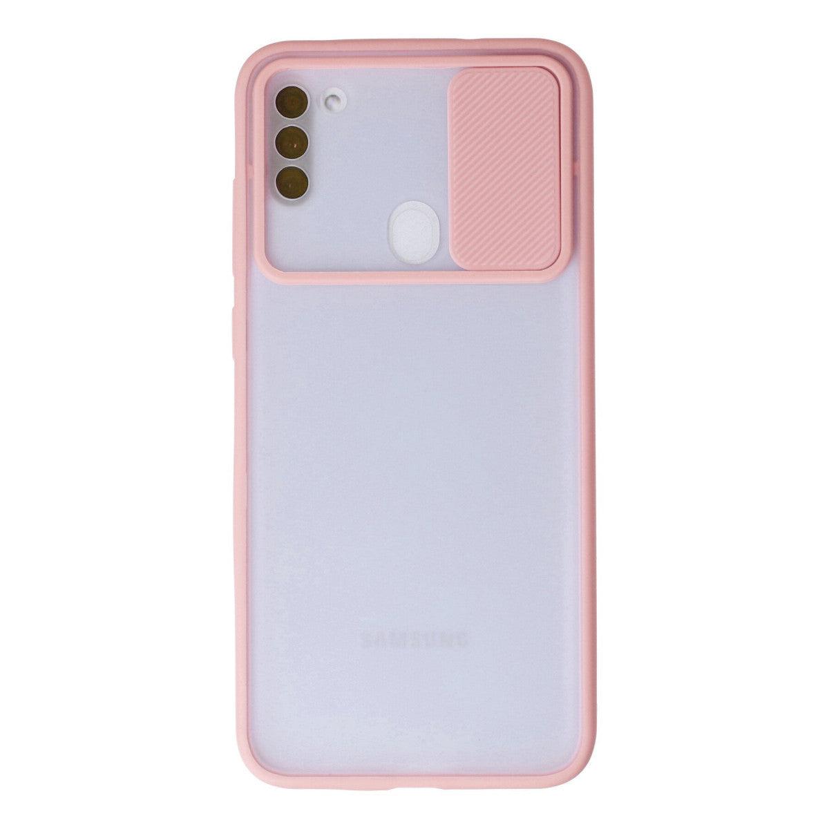 Newface Samsung Galaxy A11 Kılıf Palm Buzlu Kamera Sürgülü Silikon