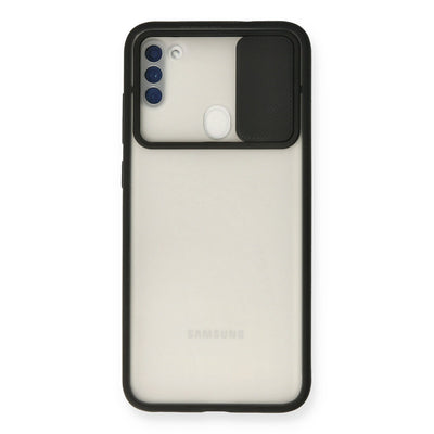 Newface Samsung Galaxy A11 Kılıf Palm Buzlu Kamera Sürgülü Silikon