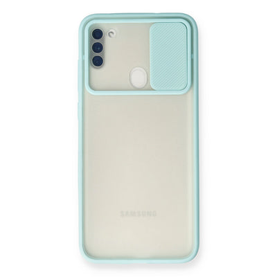 Newface Samsung Galaxy A11 Kılıf Palm Buzlu Kamera Sürgülü Silikon