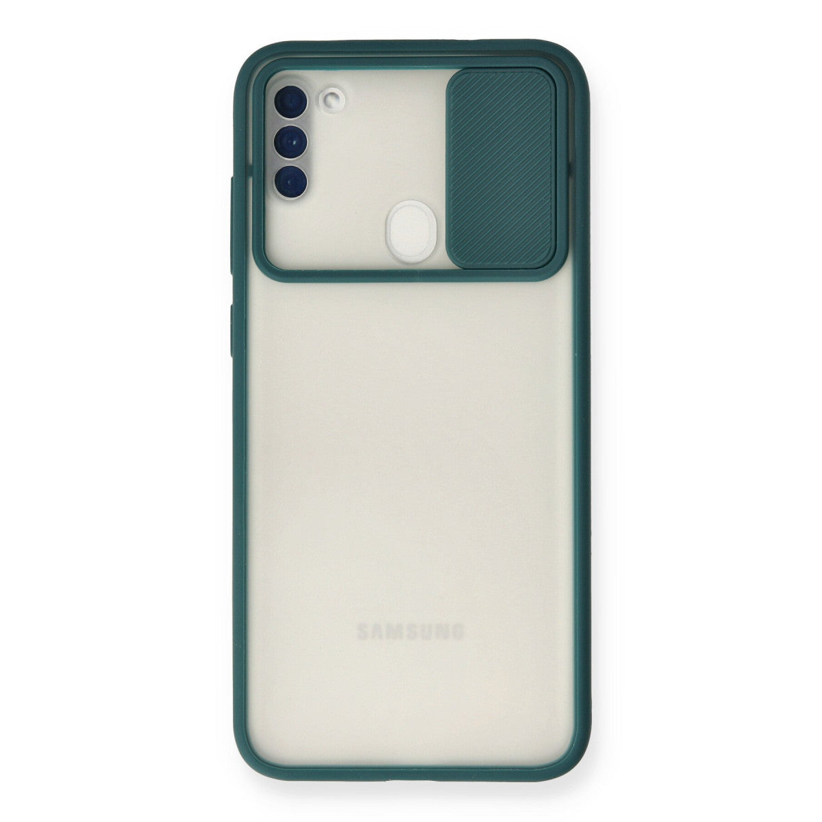 Newface Samsung Galaxy A11 Kılıf Palm Buzlu Kamera Sürgülü Silikon