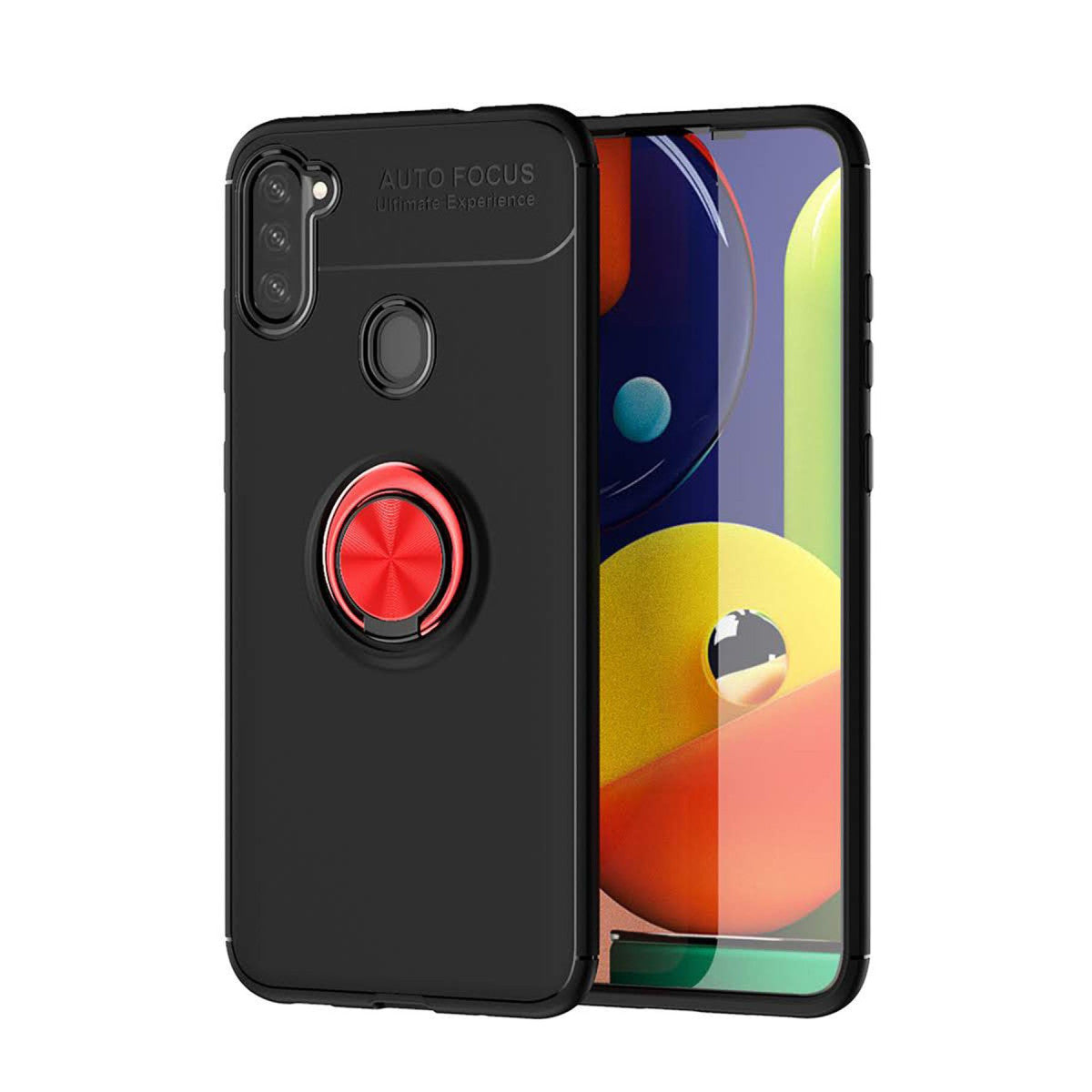Newface Samsung Galaxy A11 Kılıf Range Yüzüklü Silikon