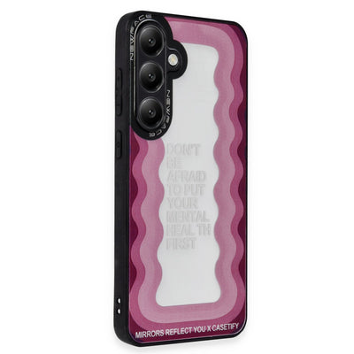 Newface Samsung Galaxy A15 4G Kılıf Mirror Desenli Kapak - Mirror
