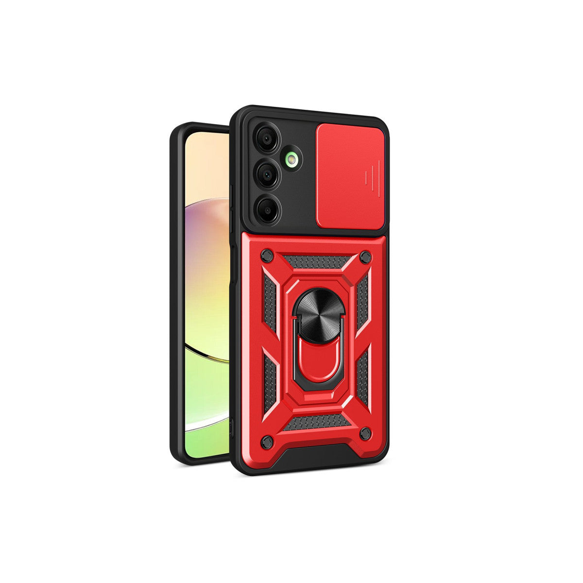 Newface Samsung Galaxy A16 5G Kılıf Pars Lens Yüzüklü Silikon
