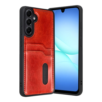 Newface Samsung Galaxy A17 5G Sara Kartvizitli Deri Kılıf