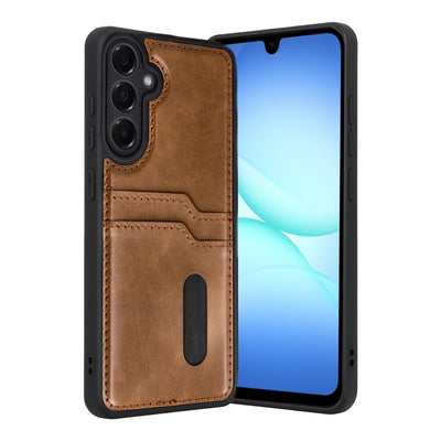 Newface Samsung Galaxy A17 5G Sara Kartvizitli Deri Kılıf