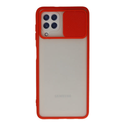 Newface Samsung Galaxy A22 Kılıf Palm Buzlu Kamera Sürgülü Silikon