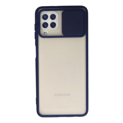 Newface Samsung Galaxy A22 Kılıf Palm Buzlu Kamera Sürgülü Silikon