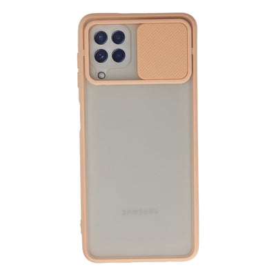 Newface Samsung Galaxy A22 Kılıf Palm Buzlu Kamera Sürgülü Silikon