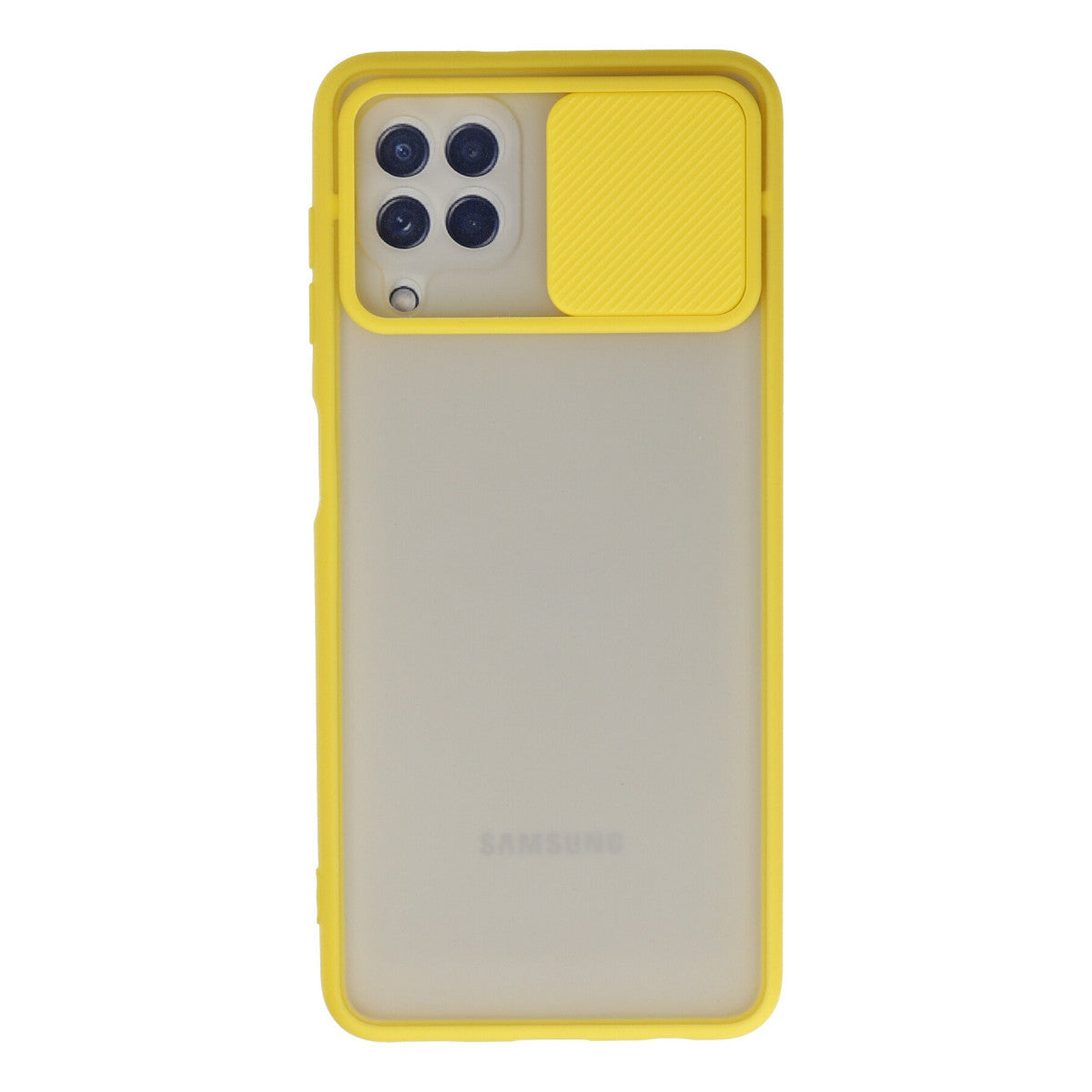 Newface Samsung Galaxy A22 Kılıf Palm Buzlu Kamera Sürgülü Silikon