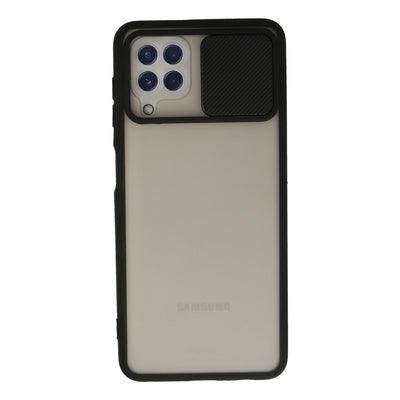 Newface Samsung Galaxy A22 Kılıf Palm Buzlu Kamera Sürgülü Silikon
