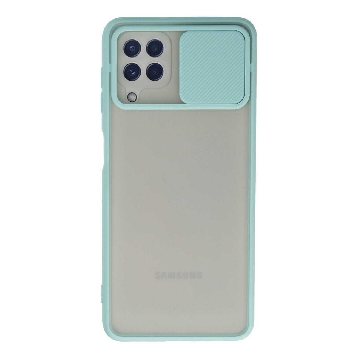 Newface Samsung Galaxy A22 Kılıf Palm Buzlu Kamera Sürgülü Silikon