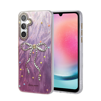 Newface Samsung Galaxy A24 4G Kılıf Blade Aynalı Desenli Kapak