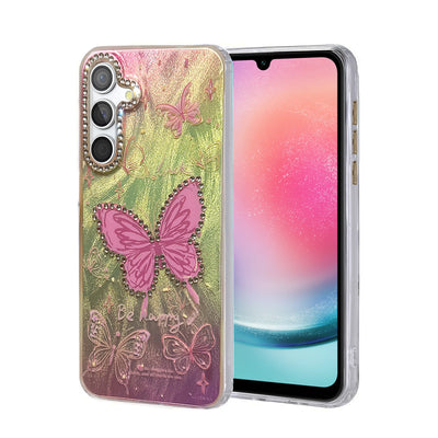 Newface Samsung Galaxy A24 4G Kılıf Blade Aynalı Desenli Kapak