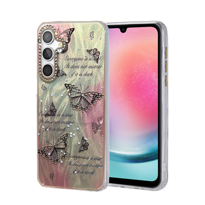 Newface Samsung Galaxy A24 4G Kılıf Blade Aynalı Desenli Kapak