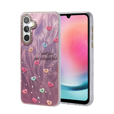 Newface Samsung Galaxy A24 4G Kılıf Blade Aynalı Desenli Kapak