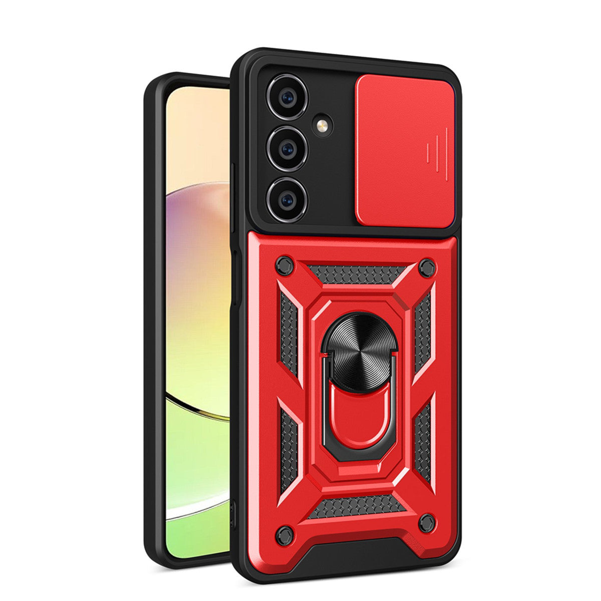 Newface Samsung Galaxy A25 5G Kılıf Pars Lens Yüzüklü Silikon