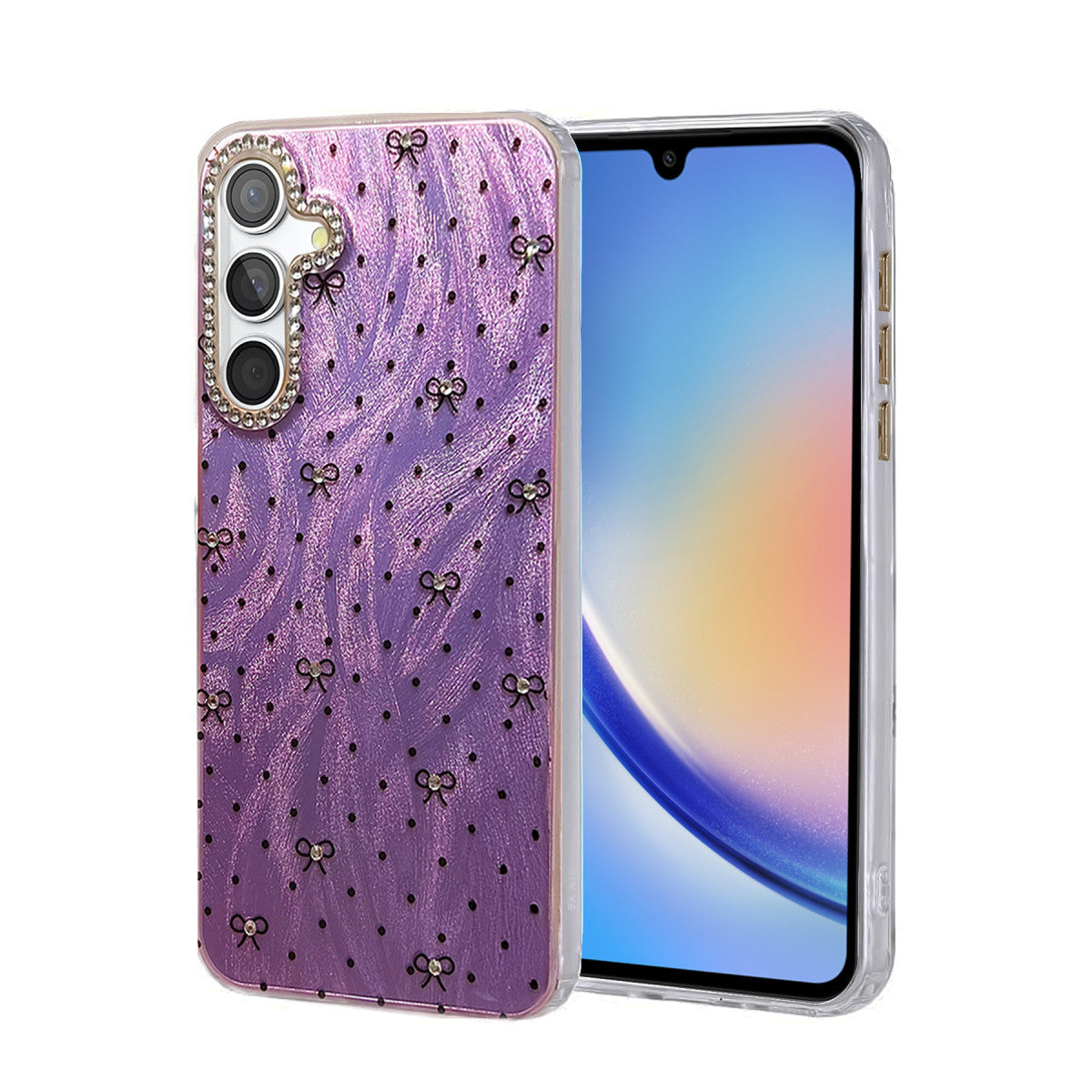 Newface Samsung Galaxy A34 5G Kılıf Blade Aynalı Desenli Kapak