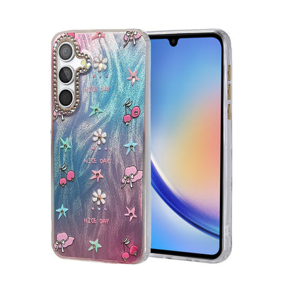 Newface Samsung Galaxy A34 5G Kılıf Blade Aynalı Desenli Kapak