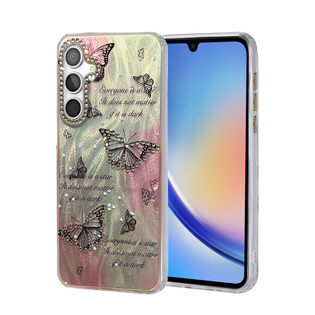 Newface Samsung Galaxy A34 5G Kılıf Blade Aynalı Desenli Kapak