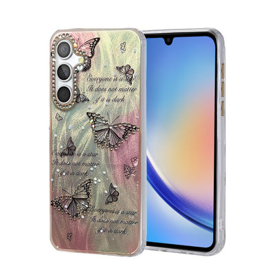 Newface Samsung Galaxy A34 5G Kılıf Blade Aynalı Desenli Kapak