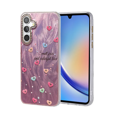 Newface Samsung Galaxy A34 5G Kılıf Blade Aynalı Desenli Kapak