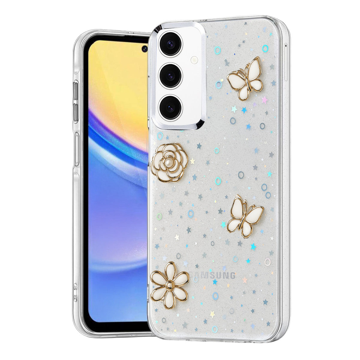 Newface Samsung Galaxy A35 5G Fiyonk Desenli Kapak