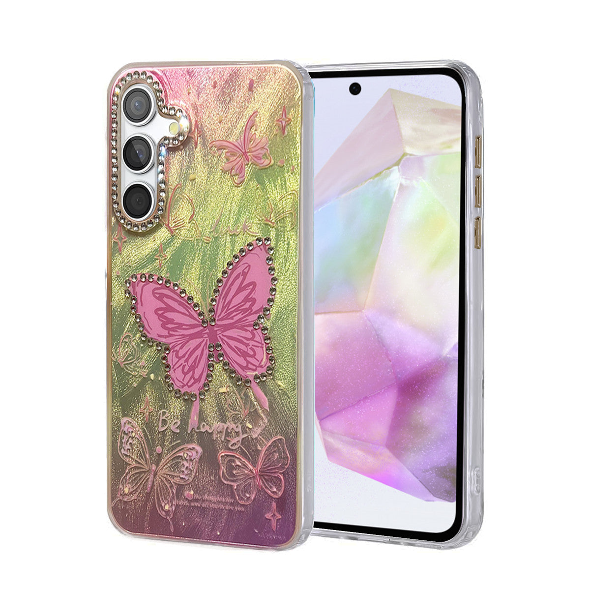 Newface Samsung Galaxy A35 5G Kılıf Blade Aynalı Desenli Kapak