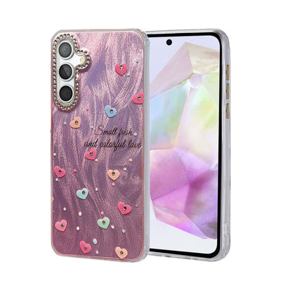 Newface Samsung Galaxy A35 5G Kılıf Blade Aynalı Desenli Kapak