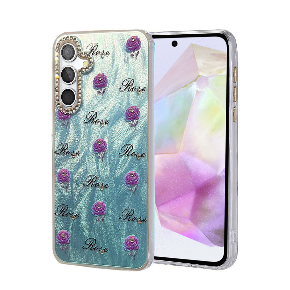 Newface Samsung Galaxy A35 5G Kılıf Blade Aynalı Desenli Kapak