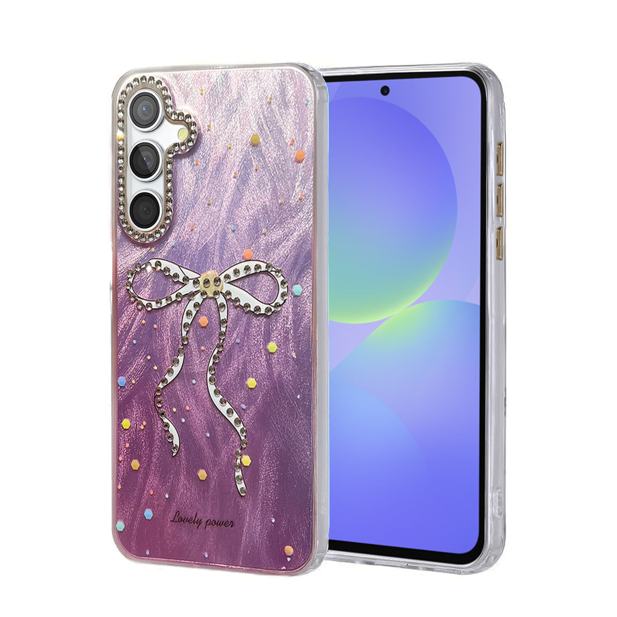 Newface Samsung Galaxy A36 Kılıf Blade Aynalı Desenli Kapak