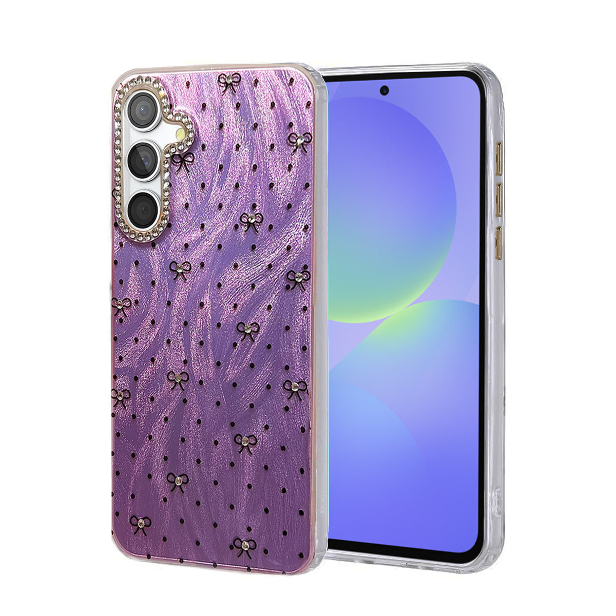 Newface Samsung Galaxy A36 Kılıf Blade Aynalı Desenli Kapak
