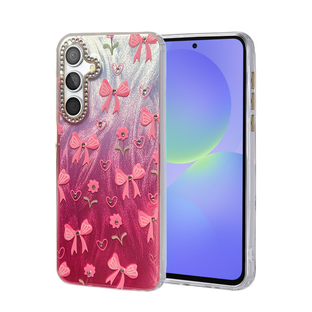 Newface Samsung Galaxy A36 Kılıf Blade Aynalı Desenli Kapak