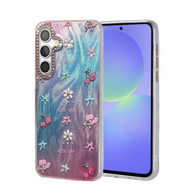Newface Samsung Galaxy A36 Kılıf Blade Aynalı Desenli Kapak