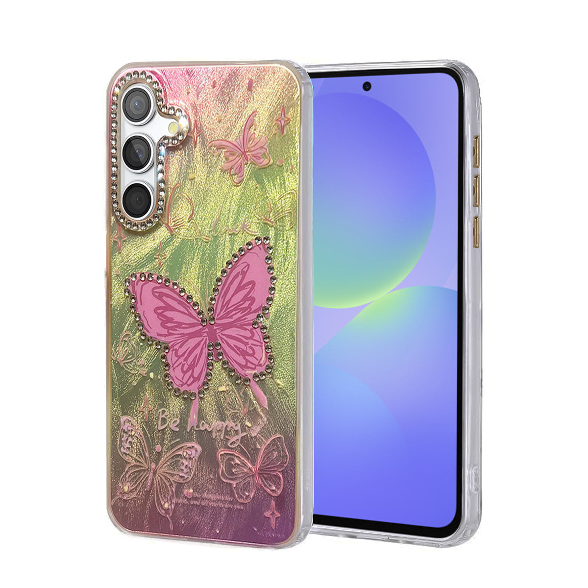 Newface Samsung Galaxy A36 Kılıf Blade Aynalı Desenli Kapak