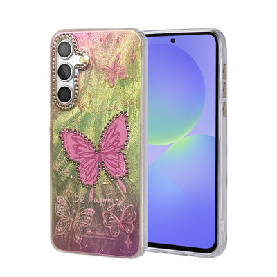 Newface Samsung Galaxy A36 Kılıf Blade Aynalı Desenli Kapak