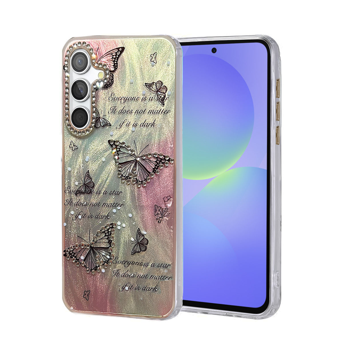 Newface Samsung Galaxy A36 Kılıf Blade Aynalı Desenli Kapak