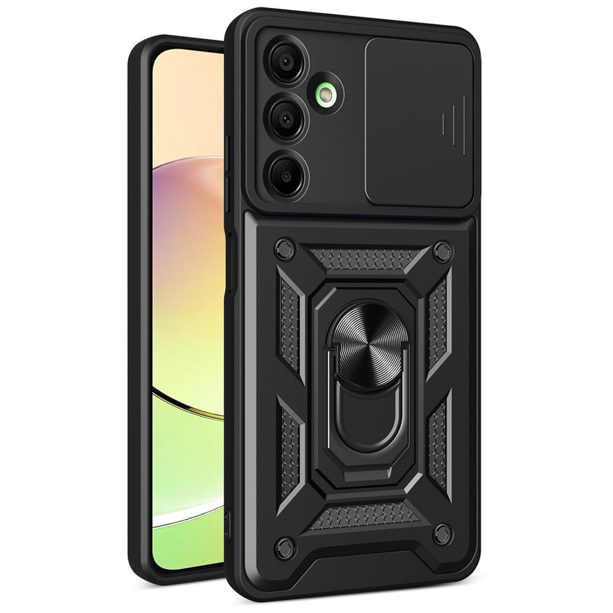 Newface Samsung Galaxy A36 Kılıf Pars Lens Yüzüklü Silikon