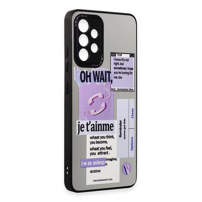 Newface Samsung Galaxy A52 Kılıf Mirror Desenli Kapak - Mirror