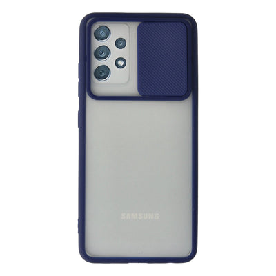 Newface Samsung Galaxy A52 Kılıf Palm Buzlu Kamera Sürgülü Silikon