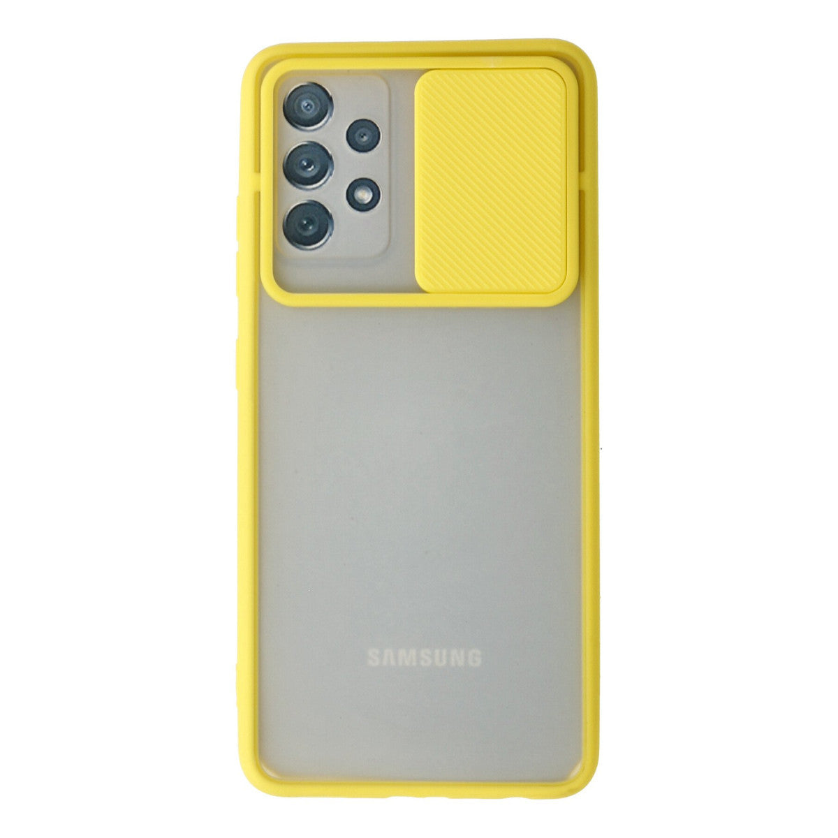 Newface Samsung Galaxy A52 Kılıf Palm Buzlu Kamera Sürgülü Silikon