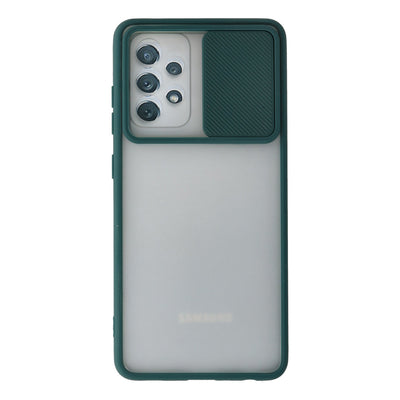 Newface Samsung Galaxy A52 Kılıf Palm Buzlu Kamera Sürgülü Silikon