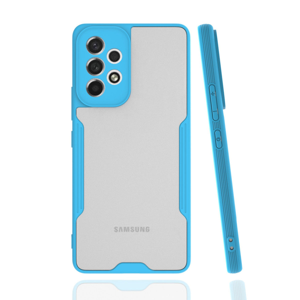 Newface Samsung Galaxy A53 5G Kılıf Platin Silikon