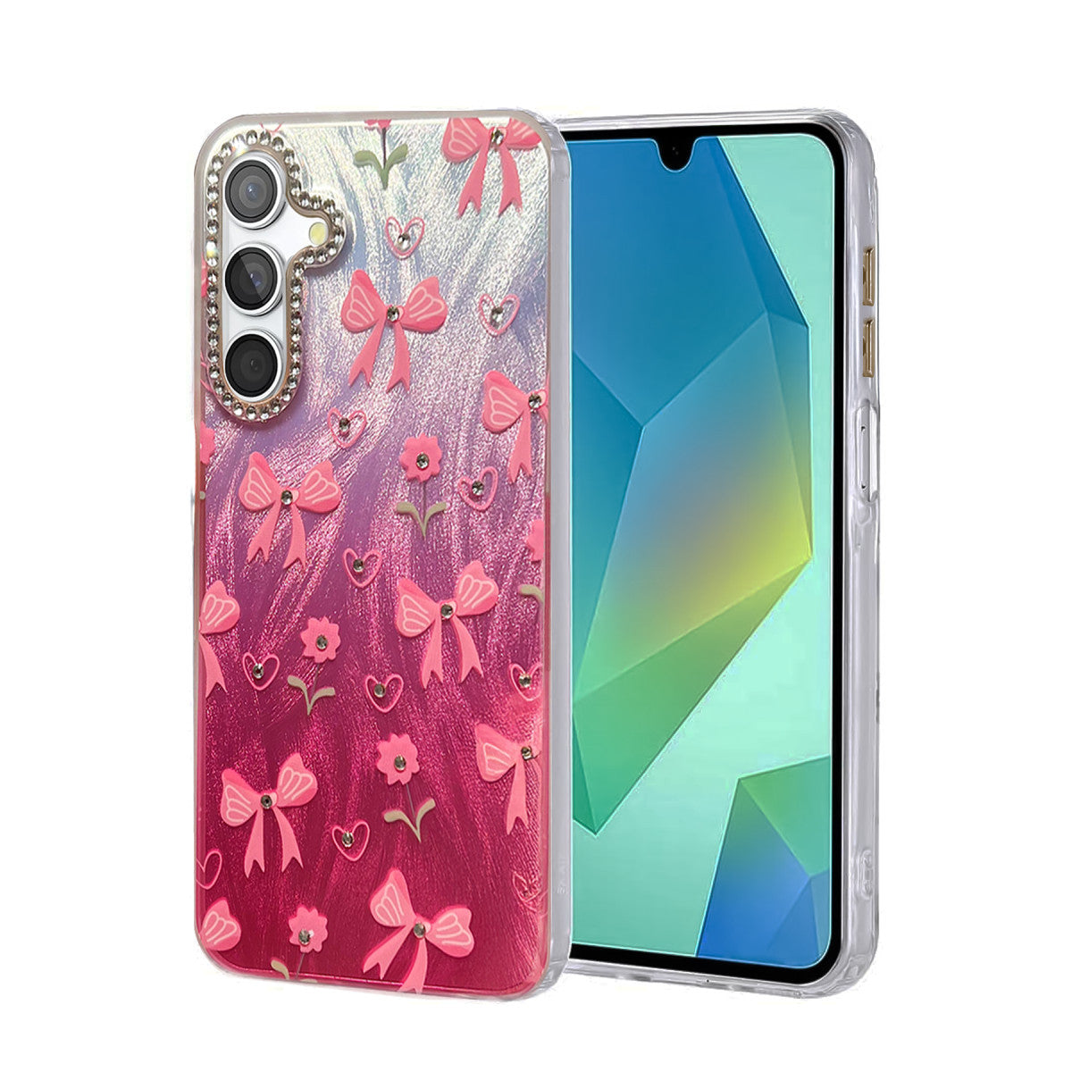 Newface Samsung Galaxy A55 5G Kılıf Blade Aynalı Desenli Kapak